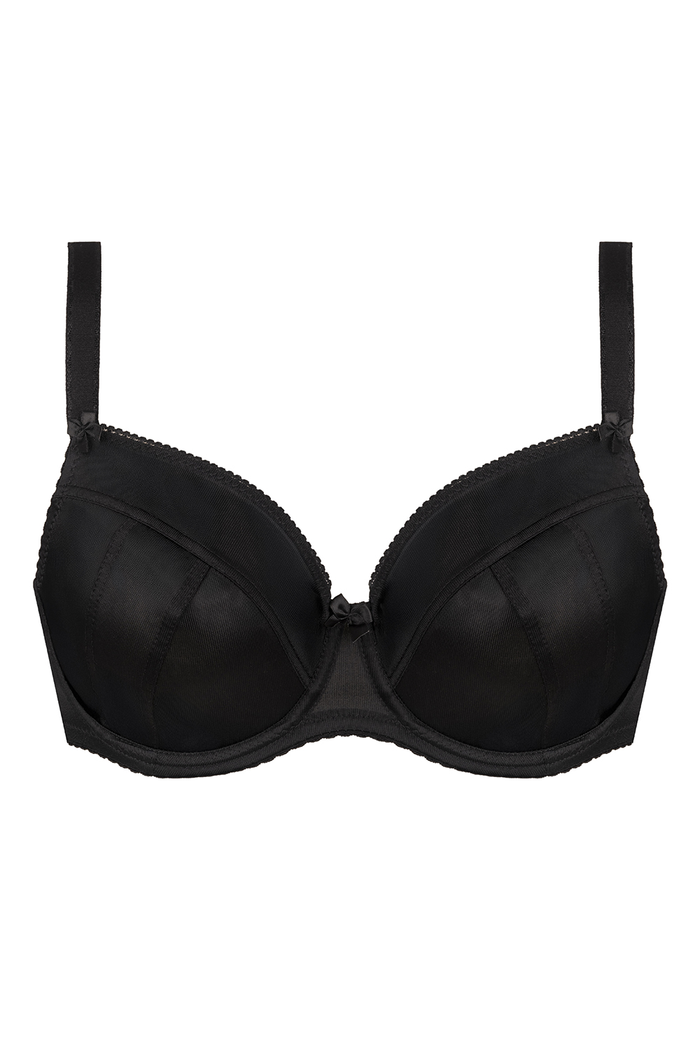 Vivisence Soft Bra Adjustable Straps Raises and Rounds the Breasts 1085, black