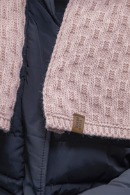 Vivisence Damen Winter Set Mütze Schal Fäustlinge Fleecefutter Gegen Kälte, puderrosa