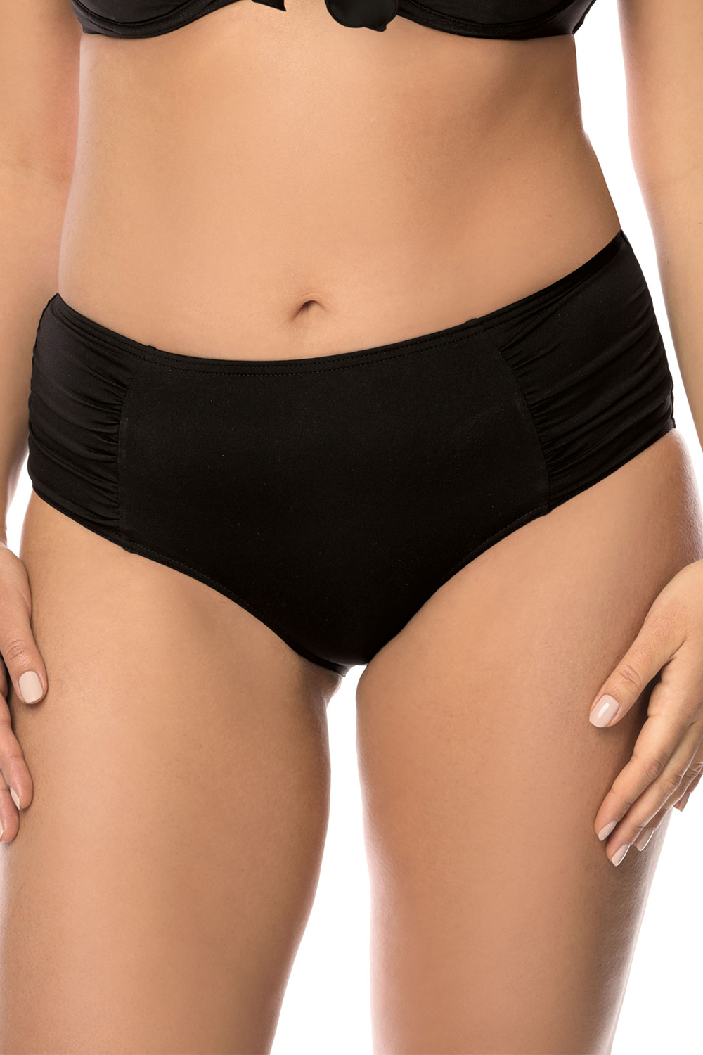 Vivisence Bikini Set Träger Verstellbar Hohem Bund Perfekt Für Strandurlaub 3202, Schwarz