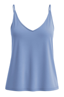 Vivisence Women's Pyjamas Top Viscose Shoulder Straps V-Neck 2200, Blue