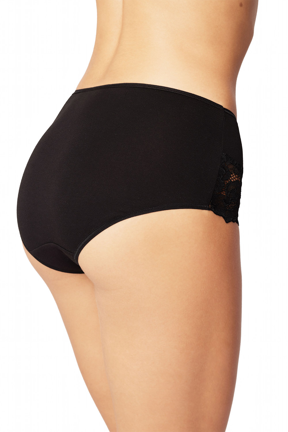 Vivisence 3-pack slip culotte classique 4008, noir