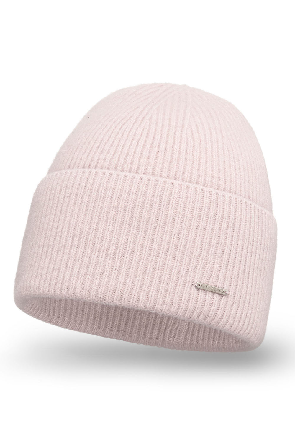 Vivisence Bonnet Femme Doux Tricoté Avec Revers Doublure Intérieure Hiver 7096, rose clair