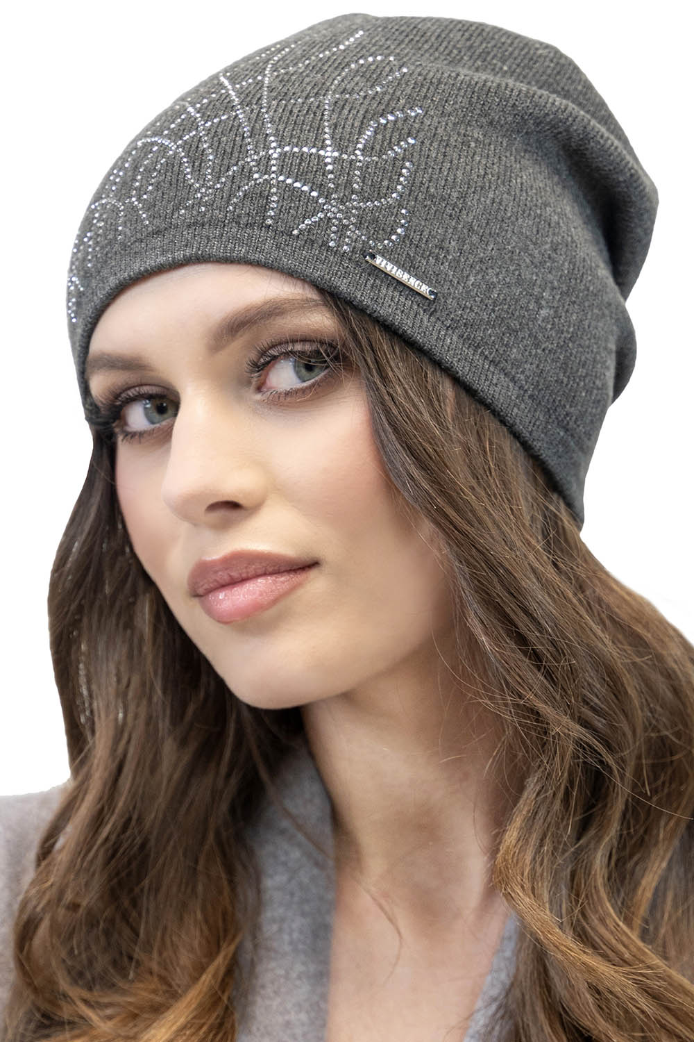 Vivisence Bonnet Femme Coupe Classique Douillet Et Chaud En Laine 7011, gris foncé