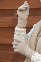 Vivisence Women's Winter Gloves Wool Ideal For Cold Weather 7201, beige