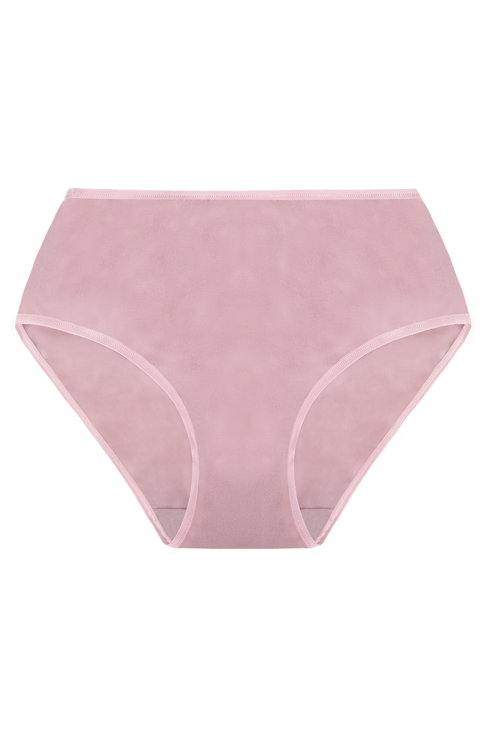 Vivisence Dame Slip Mit Hohem Bund Voll Klassisch Unterhose Baumwolle Alltag 4017, rosa Gummiband:rosa