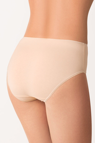 Vivisence Damen Slip Baumwolle Hohem Bund Komfort und Bequemlichkeit 4001, beige