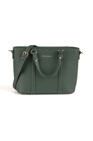 Vivisence Sac Porté Main Femme Compartiment Zippé L'élégance au Quotidien, vert