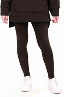 Vivisence Damen Leggings Rippstrick Baumwolle Elastisch Komfort Den Ganzen Tag, Braun