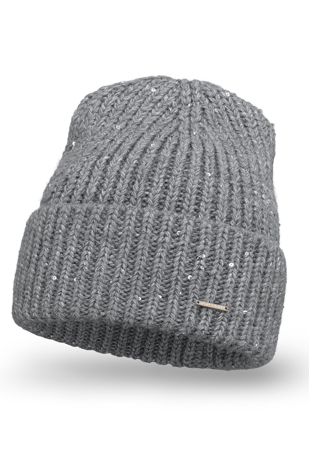 Vivisence Women's Winter Hat Classic Knit Style Perfect Fit 7088, light grey