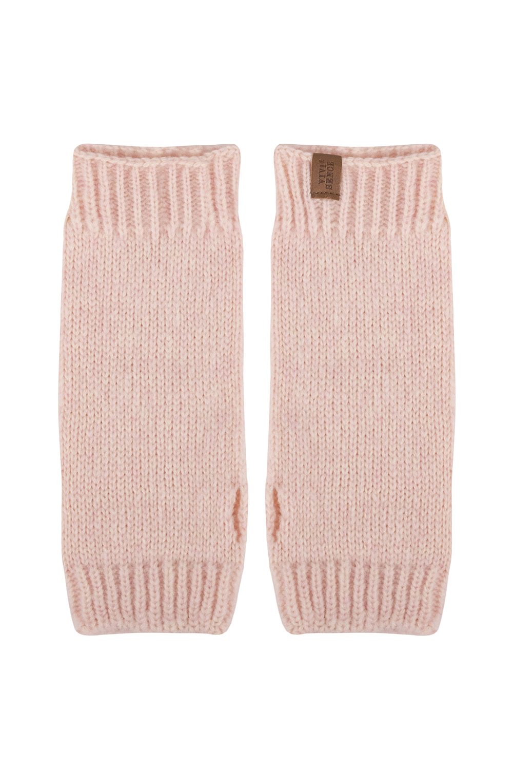 Vivisence Strickhandschuhe Damen Merino Baumwolle Weich und Warm Für Kalte Tage, Pink