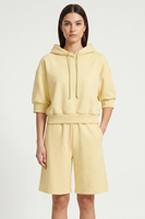Vivisence Women Hoodie Cotton With Drawstring Hood For Everyday Comfort, banana