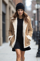 Vivisence Damen Mütze Merinowolle Weiche Elastische Schützt Vor Kälte, Schwarz