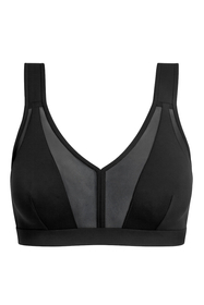 Vivisence Soutien Gorge Sans Armatures Femme Bretelles Rembourrées Maintien, noir