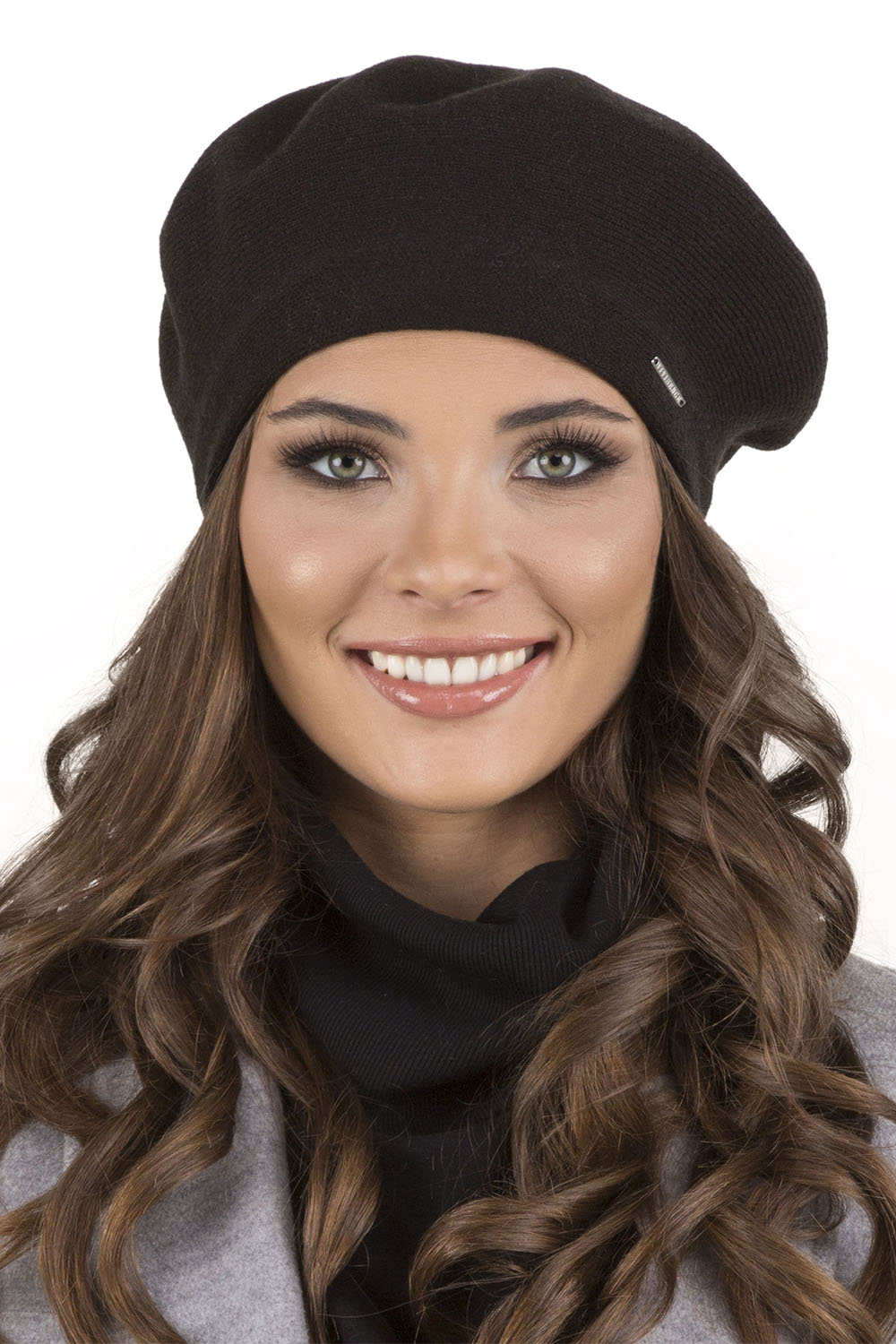 Vivisence Women's Beret Warm And Cozy Protection Against Cold 7005, black