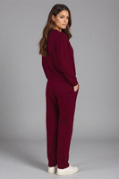 Vivisence Femme Survêtement avec Poches Vêtements Confortables au Quotidien 9205, bordeaux
