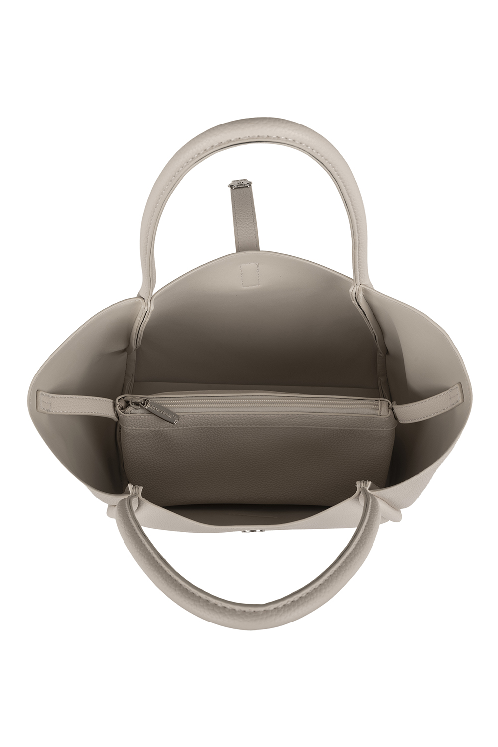 Vivisence Damen Schultertasche Mit Magnetklappe Und Kosmetiktasche Für Den Alltag, ecru