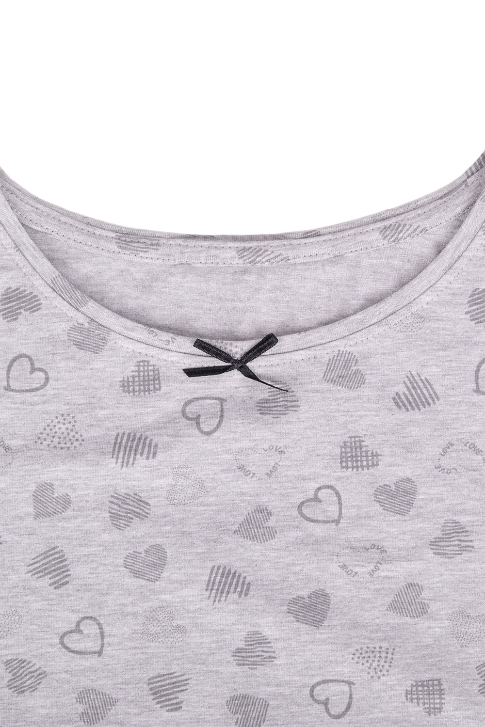 Vivisence Pyjama Deux pièces pour Femme Coton Manches Longues 2023, gris