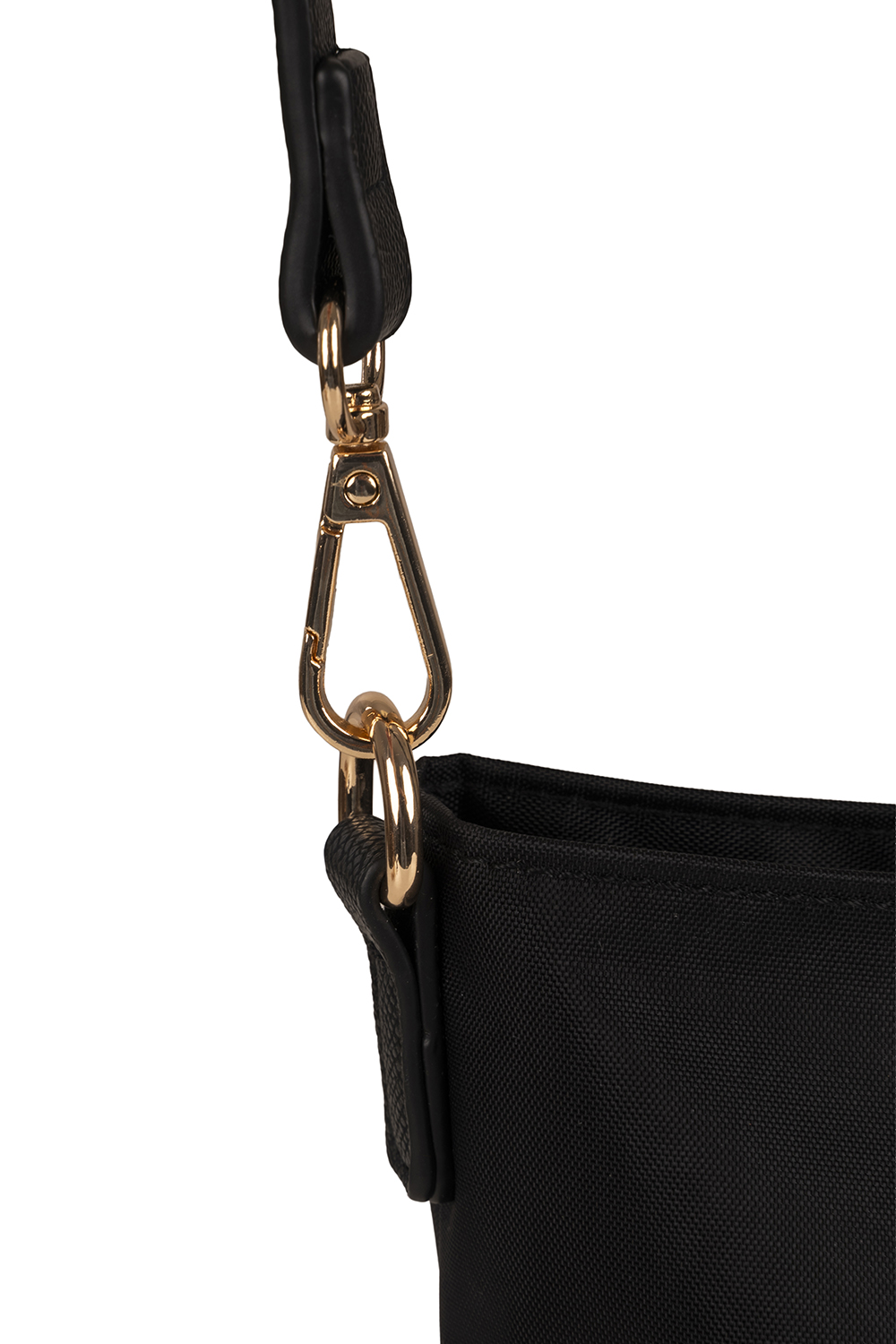 Vivisence Femme Sac À Main Fermeture éclair Avec Bandoulière Amovible, noir