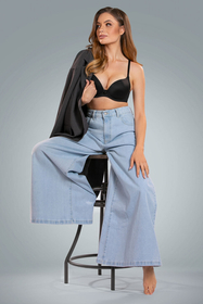 Vivisence Soutien Gorge Push Up Rembourré Bretelles Réglables 1041, noir