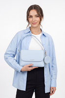Vivisence Women Shoulder Bag With Pouch Zip Closure Adjustable Strap For Easy Carry, baby blue