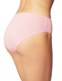 Vivisence Woman Briefs Cotton Midi Bikini Smooth Underwear 4016 5-Pack, pink elastic: pink 5-pack
