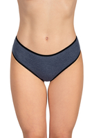 Vivisence Woman Briefs Cotton Midi Bikini Smooth Underwear 4016 5-Pack, Black Elastic: Grey/Grey/Graphite/Pink/Navy Blue 5-pack