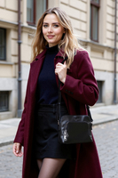 Vivisence Sac Bandoulière Femme Sangle Réglable Parfait Pour Tous Les Jours, noir