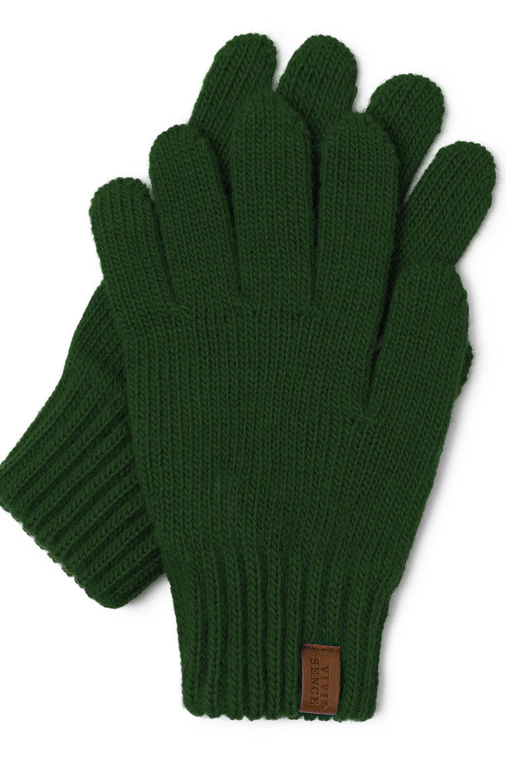 Vivisence Gants Femme Hiver Doux Et Chauds Idéals Pour Temps Froid 7014, vert