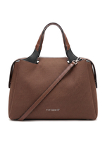 Vivisence Damen Handtasche Mit Schultergurt Und Reißverschluss Für Alltag, Braun