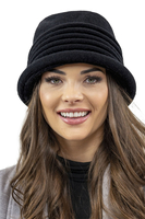 Vivisence Damen Hut Winter Klassisch Warm Garn Wärme Und Stil Wintertagen 7045, schwarz