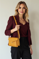 Vivisence Women's Shoulder Bag Magnetic Closure Comfort for Everyday Wear, yellow