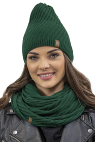 Vivisence Loop Scarf Double Layered Ideal For Cold Winter Days 7017S, green
