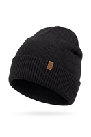 Vivisence bonnet homme laine mérinos chaud ville hiver, noir