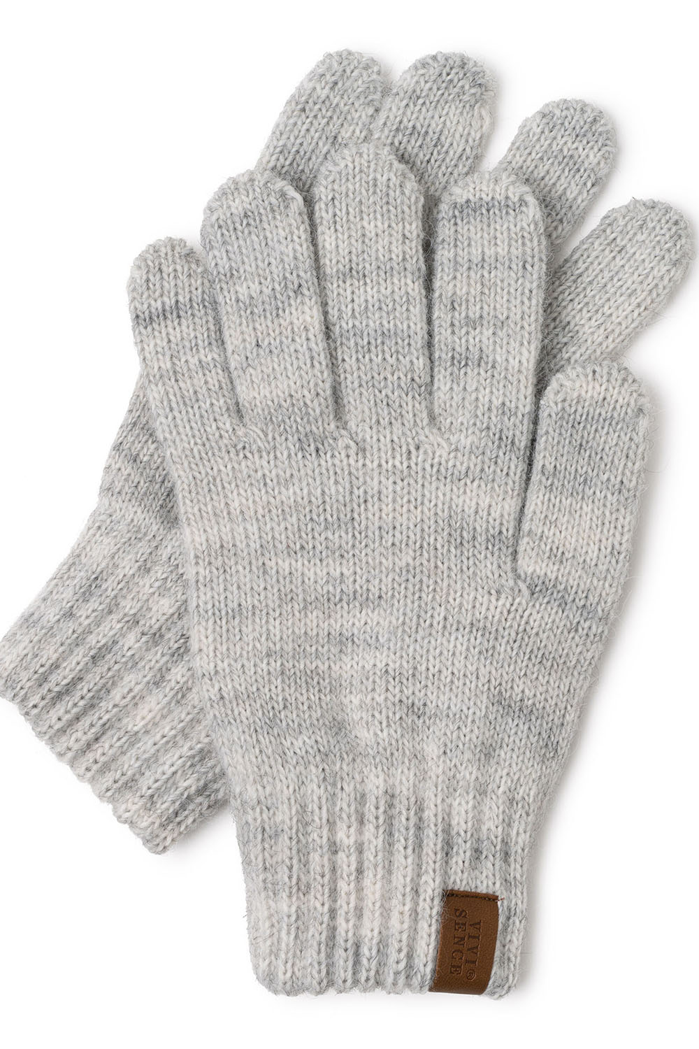Vivisence Damen Winter Handschuhe Weichem und Warme Ideal für Kaltes Wetter 7014, beige Melange