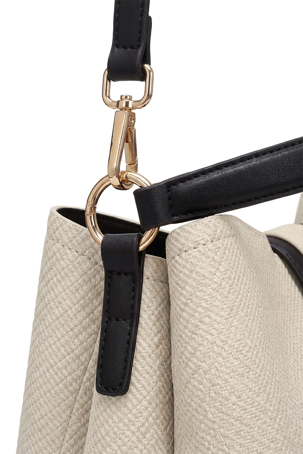 Vivisence Damen Handtasche Mit Magnetverschluss Und Fächern Für Ordnung, Beige