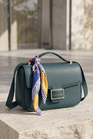 Vivisence Women Shoulder Bag Adjustable Strap Magnetic Flap For Daily Essentials, turquoise