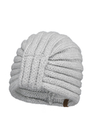 Vivisence Damen Mütze Weicher Merino Baumwollmix Für Komfort, Grau