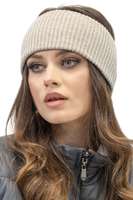 Vivisence Damen Stirnband Winter Geripptem Garn Perfekter Anpassung Optimalen 7092, beige