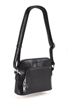 Vivisence Sac Bandoulière Femme Sangle Réglable Parfait Pour Tous Les Jours, noir