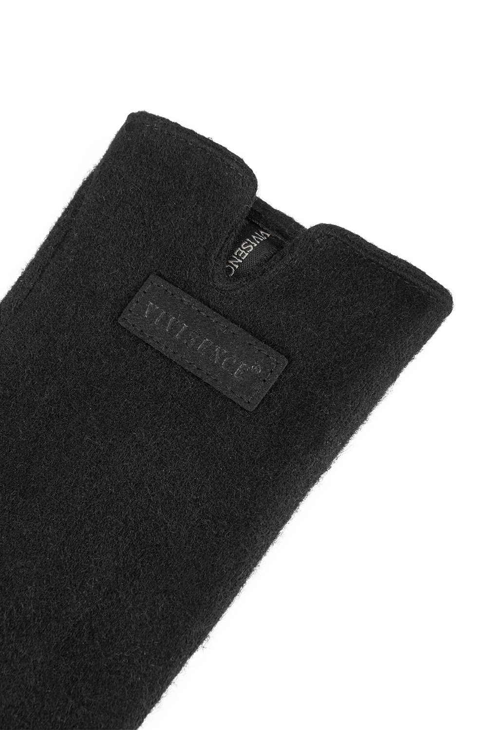 Vivisence Damen Winterhandschuhe Wolle Warm Atmungsaktiv Strick, schwarz