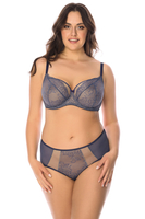 Vivisence women's lace smooth briefs 1044W, dark blue