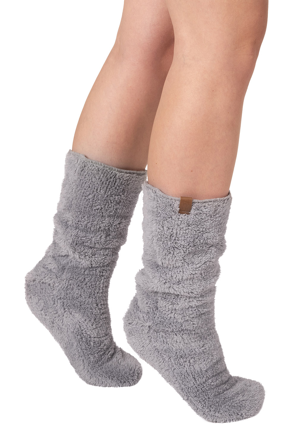 Vivisence Blanket Hoodie and Socks Set Warm and Cozy Wearable Blanket Sweatshirt with Large Pocket Extended Back Long Sleeves and Durable Ankle-Length Socks for Everyday Comfort, grey