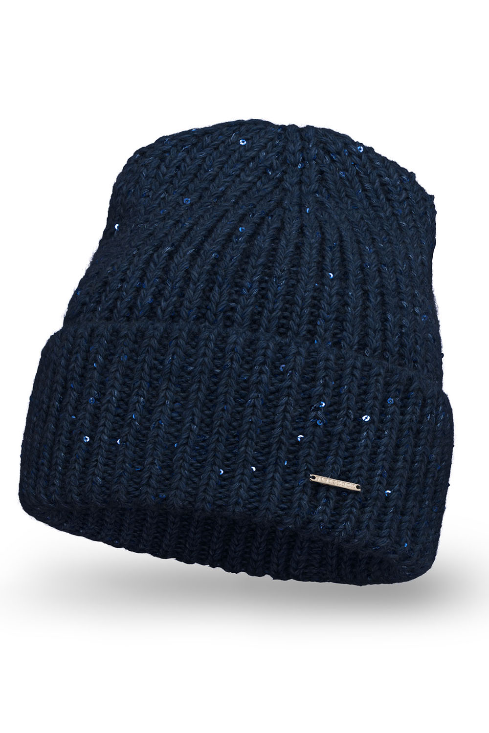 Vivisence Women's Winter Hat Classic Knit Style Perfect Fit 7088, dark blue