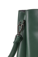 Vivisence Women's Tote Bag Triple Compartment Magnetic Closure, green