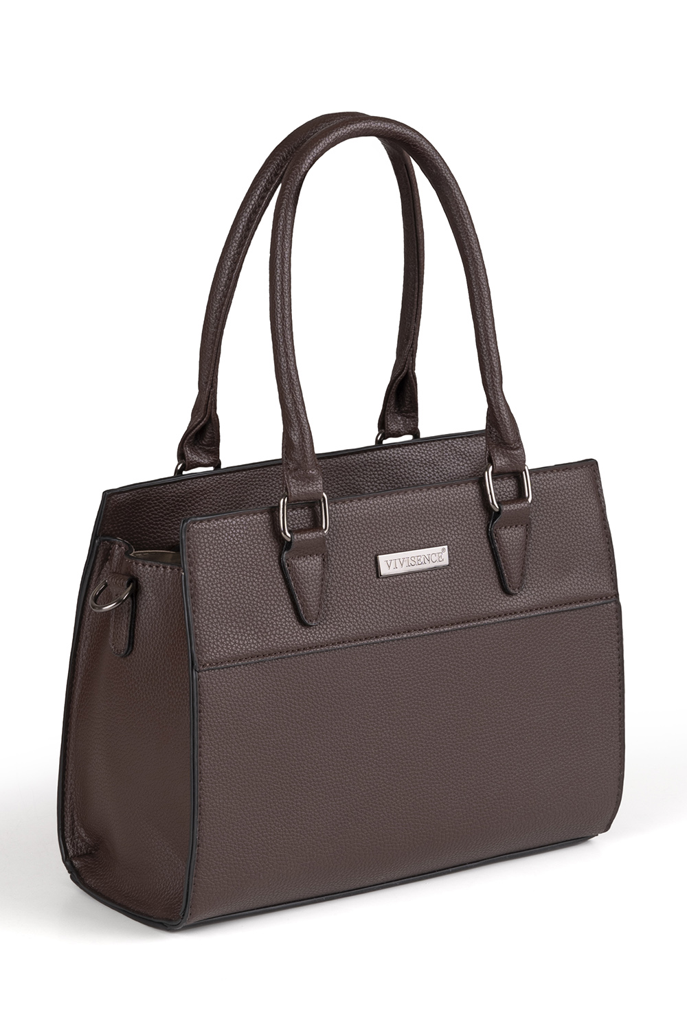 Vivisence Handtasche Damen Umhängetasche Alltag Komfort und Eleganz, Braun