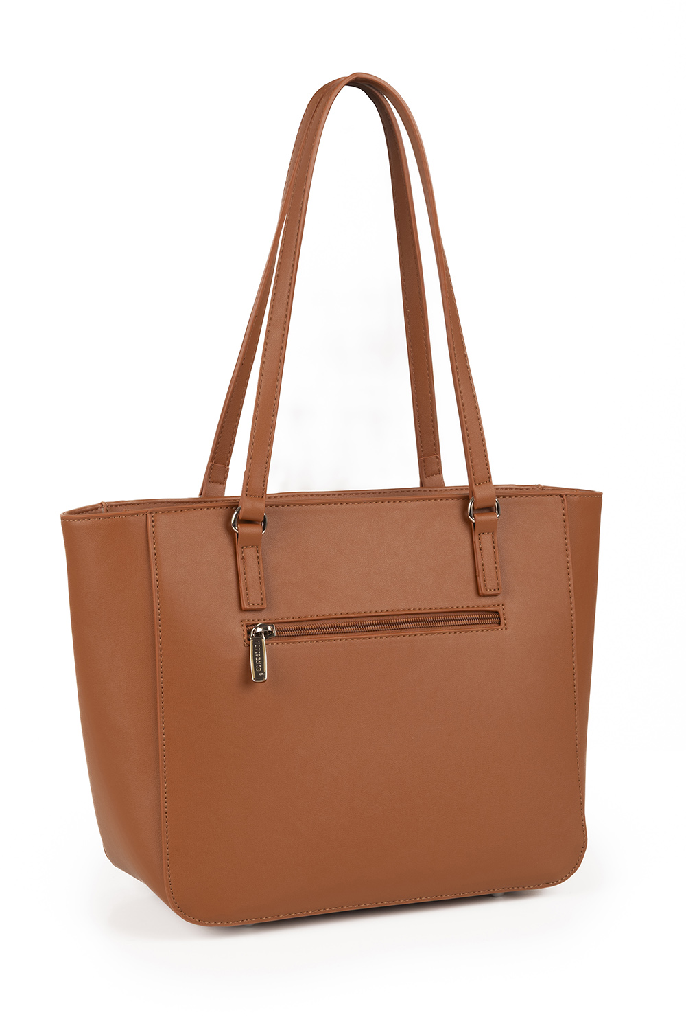 Vivisence Sac À Épaule Femme Fermeture Zippée Compact Idéal Au Quotidien, marron