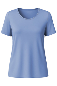 Vivisence Femme Haut de Pyjama Viscose Manches Courtes Confort pour Nuit 2201, bleu ciel