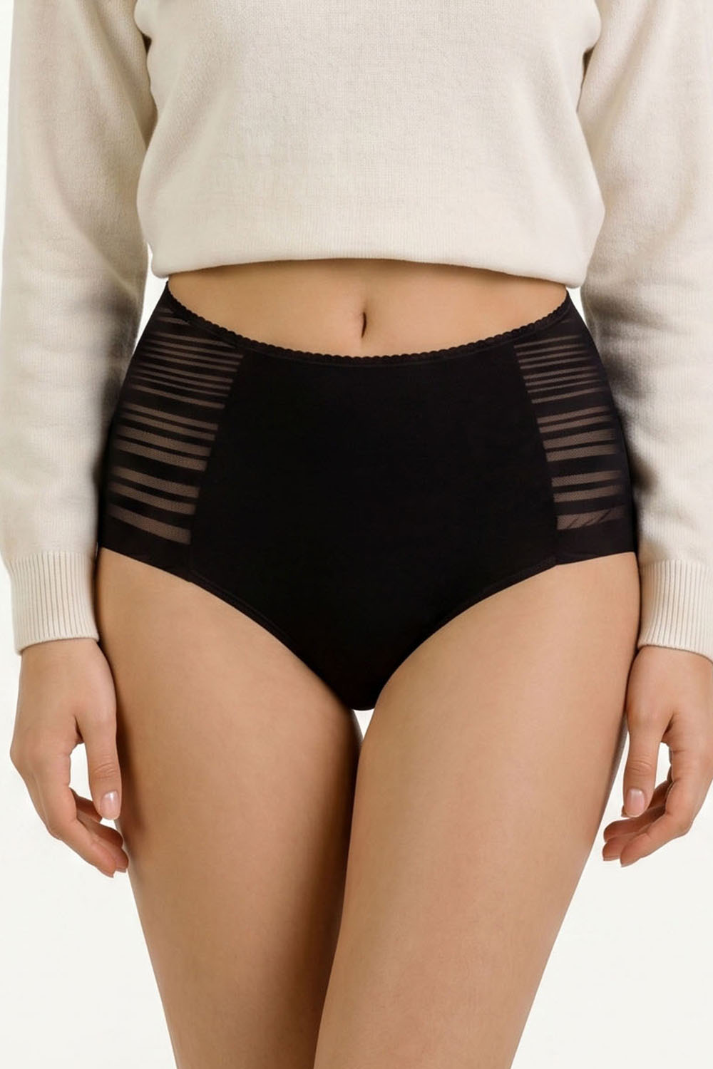 Vivisence culotte slp taille haute 4014, noir
