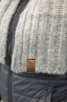 Vivisence Damen Schal Winter Langer Modischer Wärmendes Warmem Garn Vielseitig 7105, hellgrau