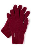VIVISENCE Damen Winter Handschuhe aus Wolle Ideal für Kaltes Wetter 7201, weinrot